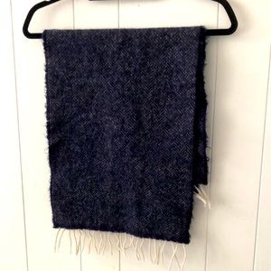 Chevron navy blue J Crew scarf